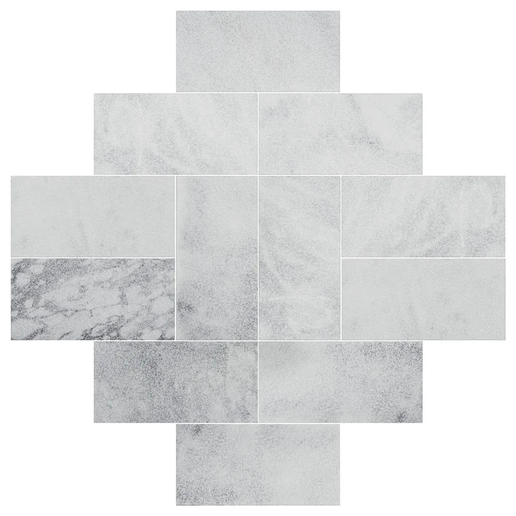 Carrara Leatheted Marble Paver