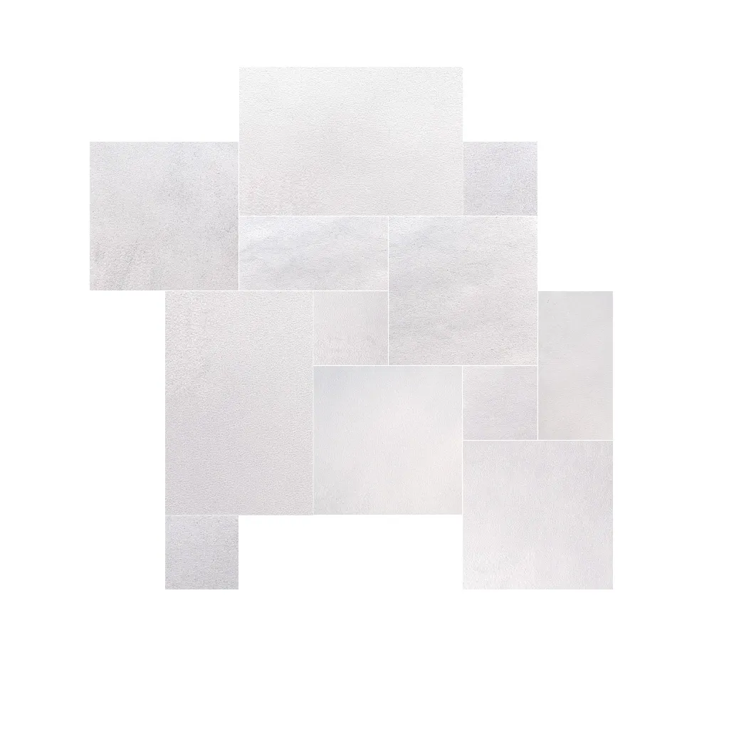 Ice White Sandblasted Marble Paver