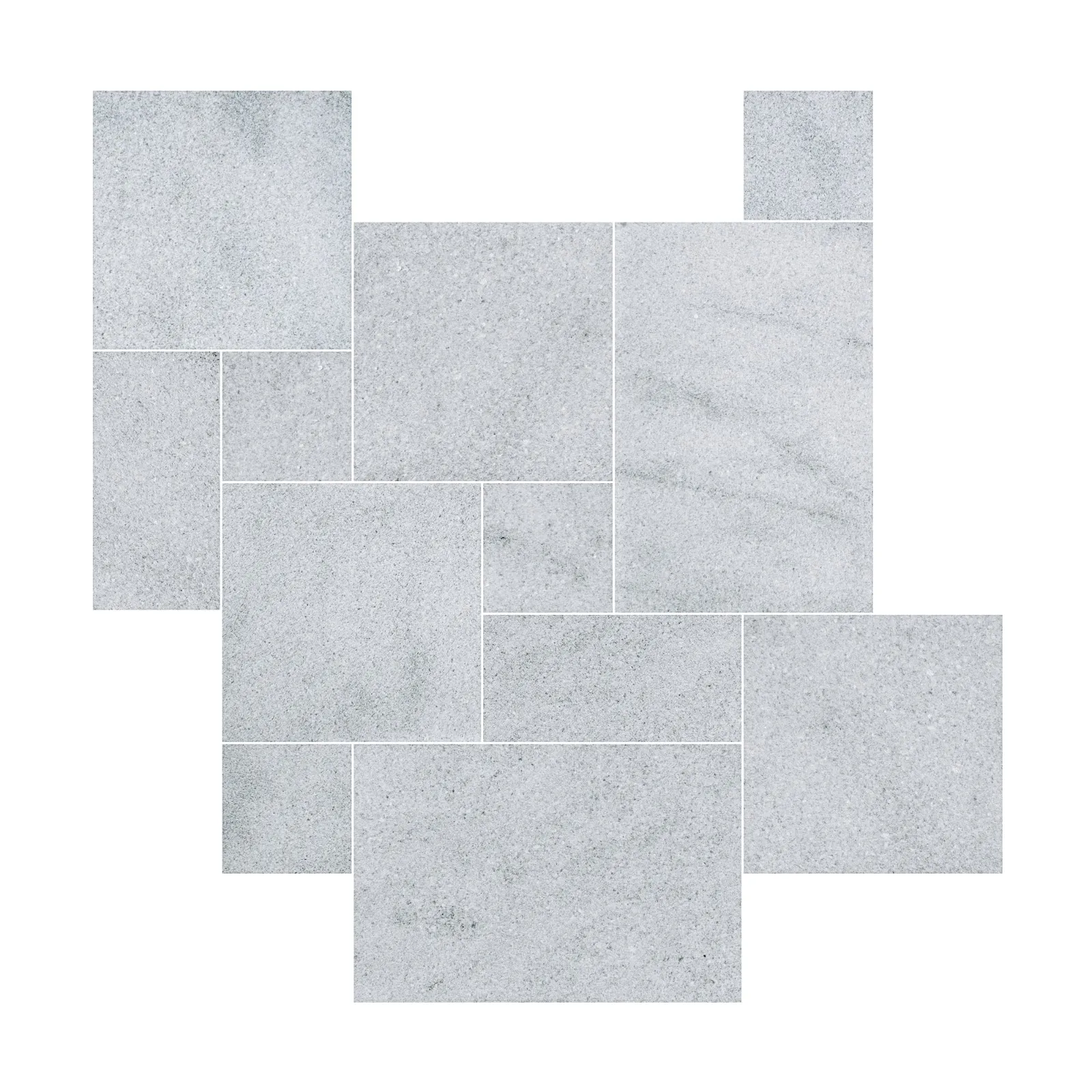 Ice White Leather Marble Paver