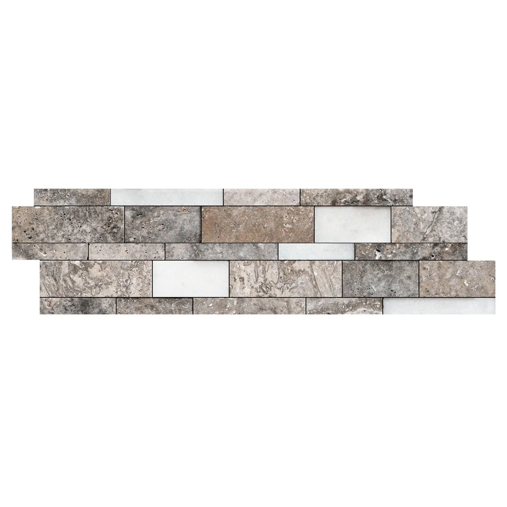 Silver Travertine and Marble Mix Ledger